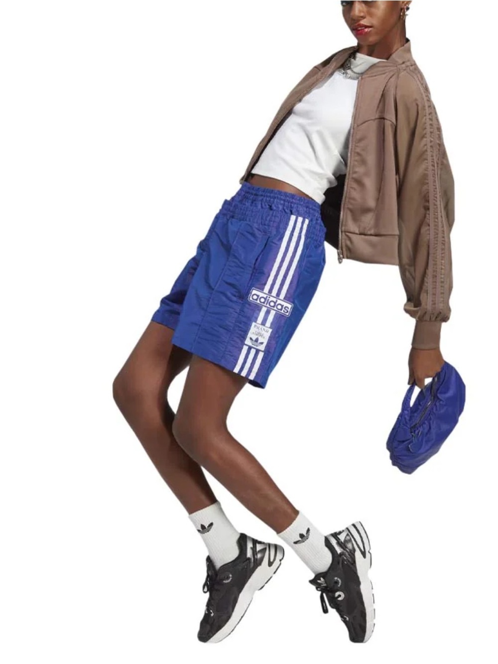 adidas Originals  - Women's  Double Waistband  Track Shorts - Picture 3 of 9